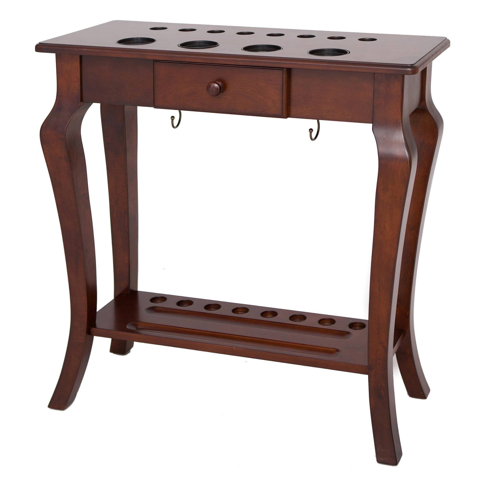 Carmelli NG2565W Deluxe Floor Cue Rack - Walnut Finish