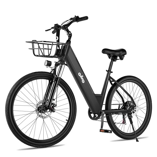 Cityone Electric Bike for Adults 26" Step-Through 22MPH Ebike with 2.1" Tire,UL2849 Certified Built-in Removable Battery,Peak 750W Motor Ebikes with 7 Speed, Commuter E Bicycle