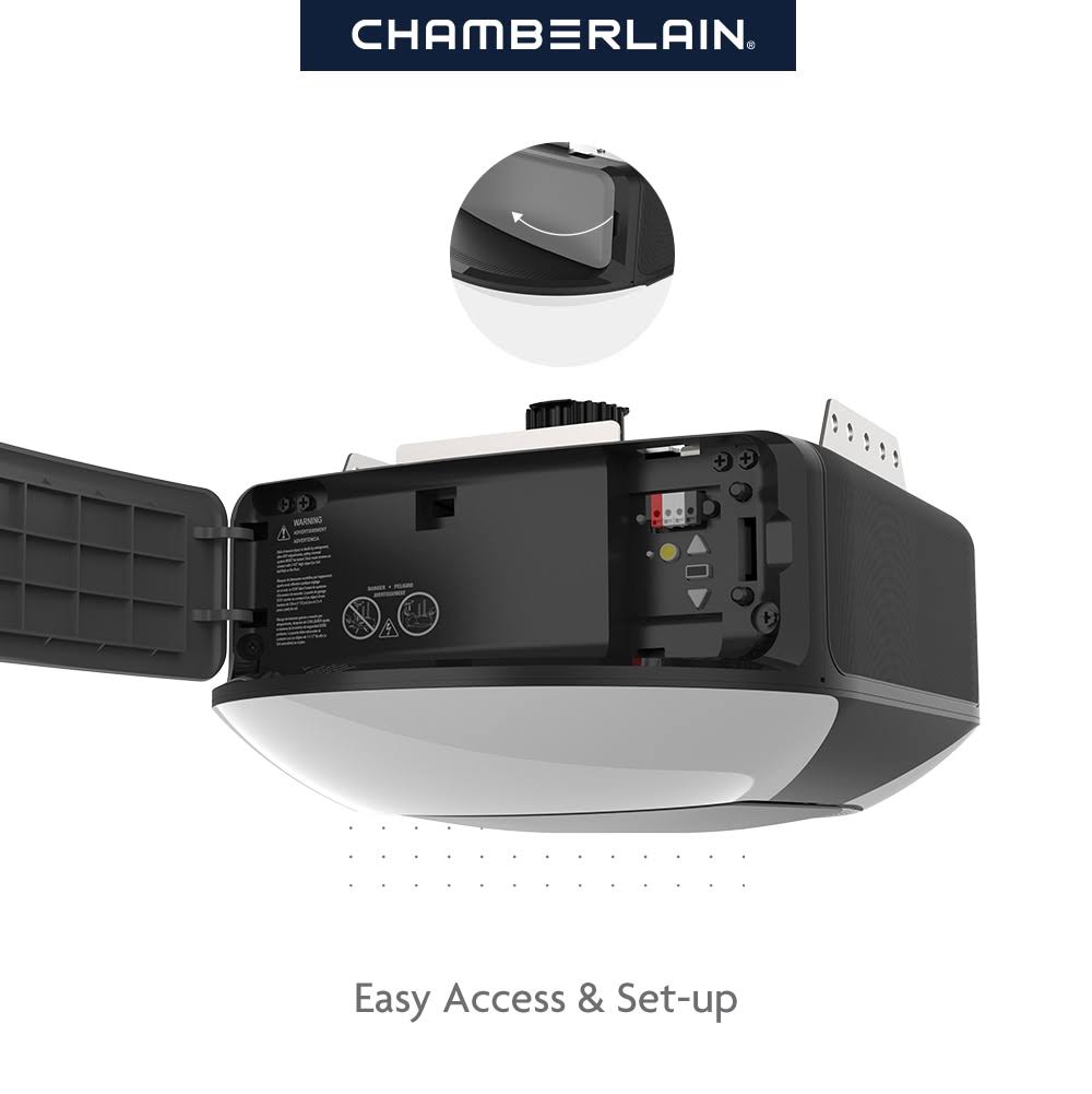Chamberlain B4603T Belt Drive Smart Garage Door Opener, 3/4 HP