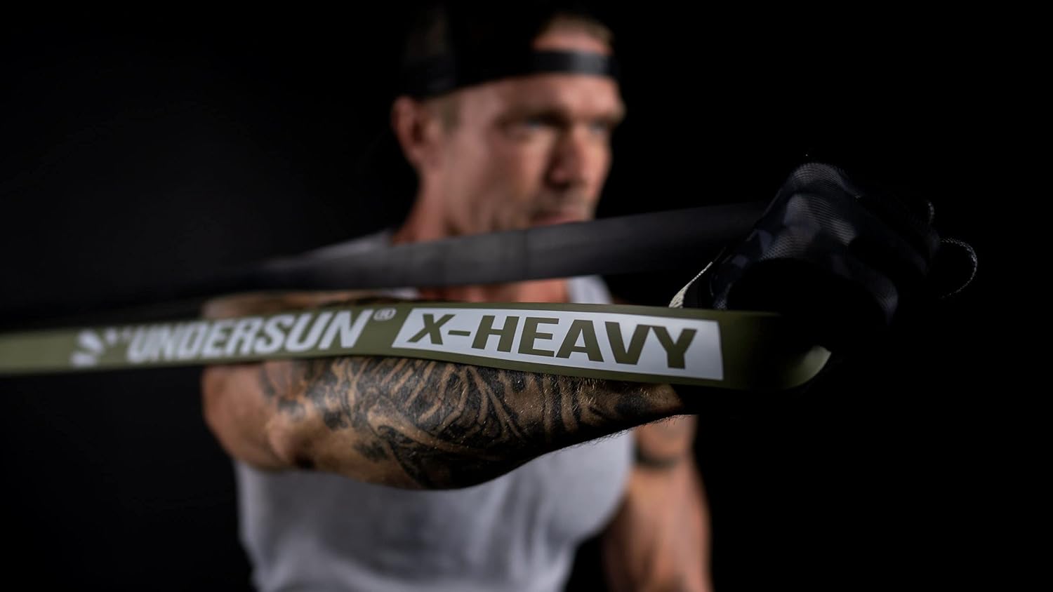 Undersun Pull Up Resistance Workout Band Set with 5 Assistance Exercise Bands for Men & Women Heavy Duty in Camo (X-Light, Light, Medium, Heavy and X-Heavy)