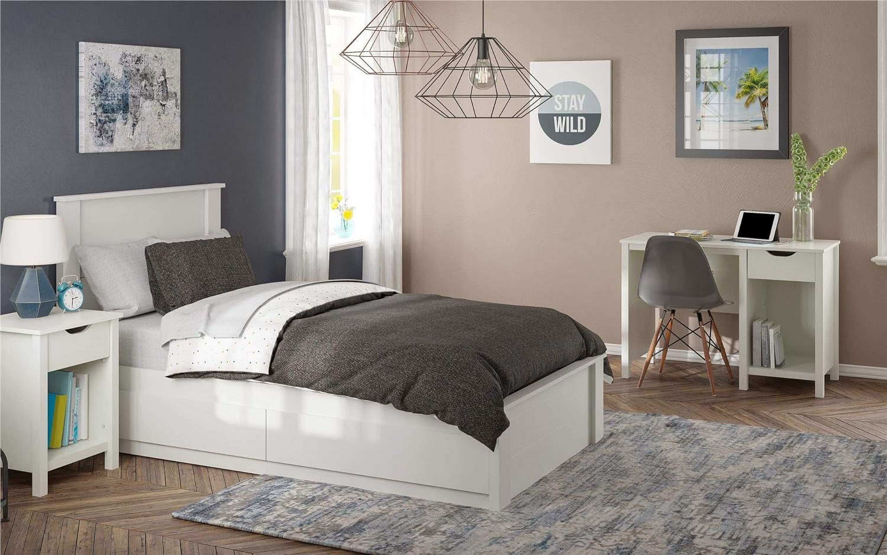 Alyssa Headboard, Ivory Oak