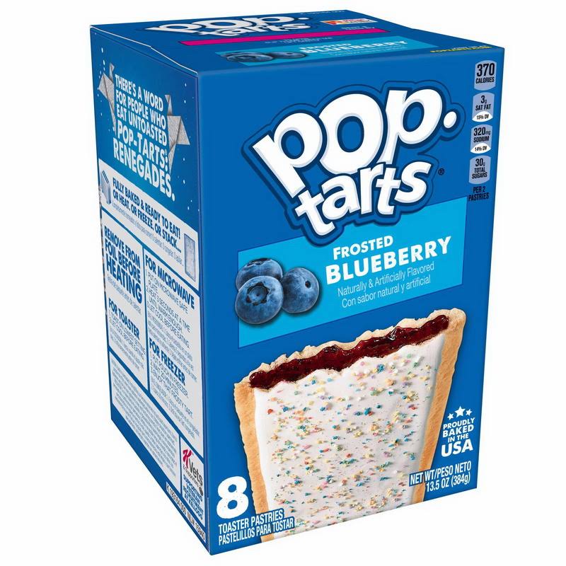 Kellogg&s Pop-Tarts Frosted Blueberry (13.5 oz, 8 Toaster Pastries)