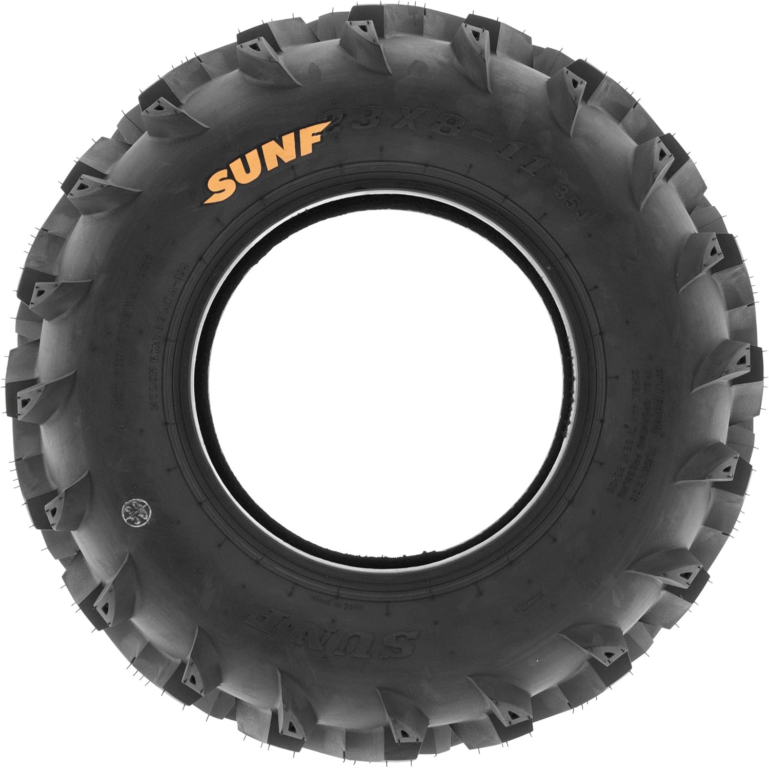 Set of 2 SunF A024 23x8-11 ATV UTV Mud/Trail Tires, 6-PR, Deep Directional Tread