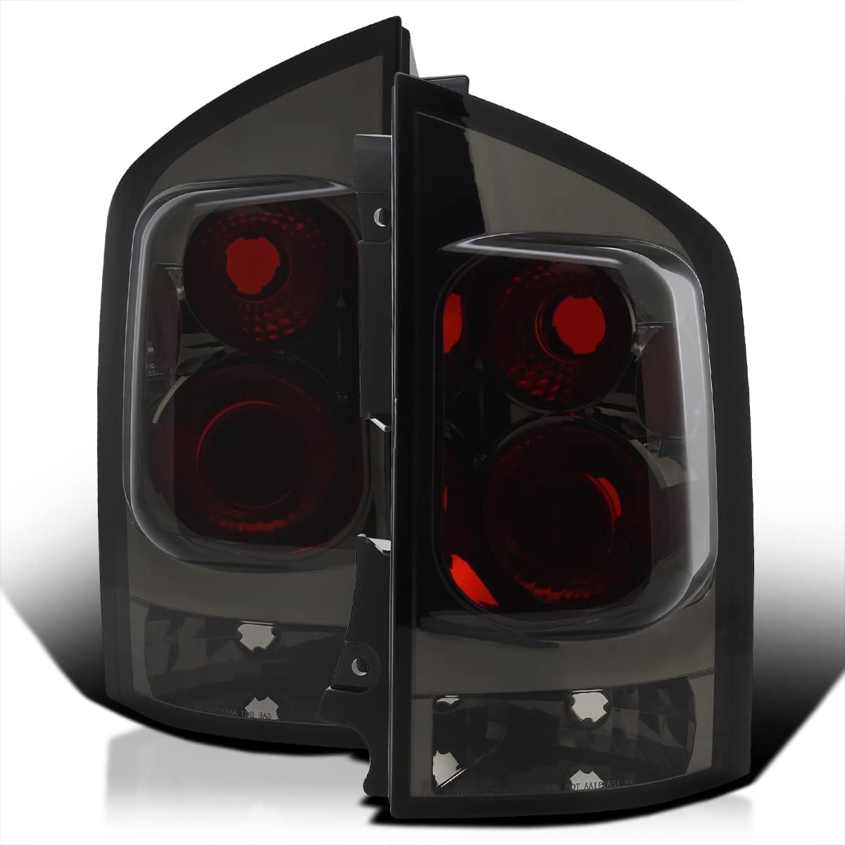 Spec-D Tuning Smoke Lens Tail Lights Compatible with Nissan Armada 2002-2012 L+R Pair Taillight Assembly