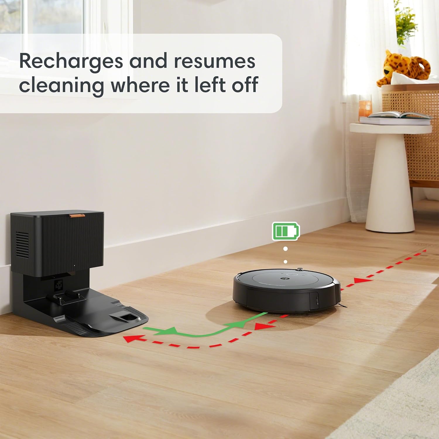 iRobot® Roomba Combo® i3+ (3574) Self-Emptying Robot Vacuum & Mop, Clean by Room with Smart Mapping, Empties Itself for Up to 60 Days, Alexa, Personalized Cleaning