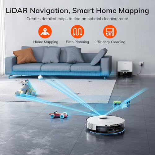ILIFE V3s Pro Robot Vacuum Cleaner, Tangle-free Suction , Slim, Automatic Self-Charging Robotic Vacuum Cleaner, Daily Schedule Cleaning, Ideal For Pet Hair，Hard Floor and Low Pile Carpet,Pearl White
