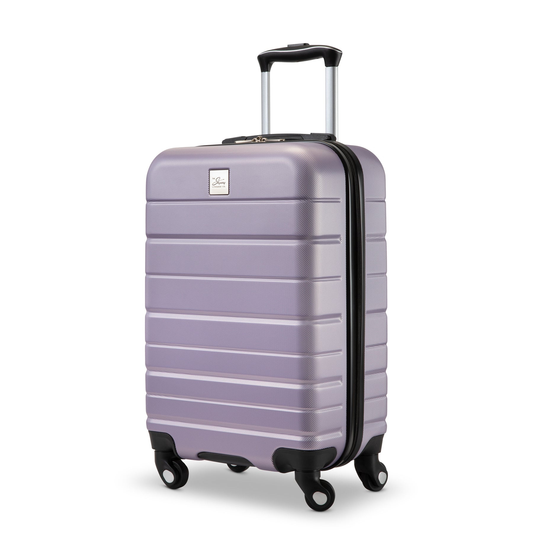 Skyway Luggage 20" Epic 2.0 Hardside 4 Wheel Spinner Luggage, Carry-On, Silver Lilac