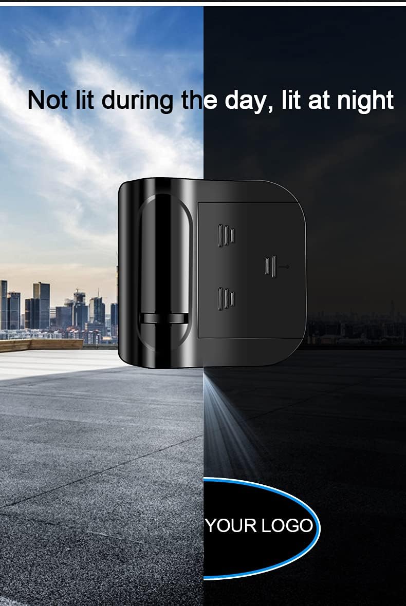 LZLRUN 2Pcs Custom Logo Wireless Projector Car Door Step Led Lights Upgrade Smart Light Sensor Personalized Welcome Step Light