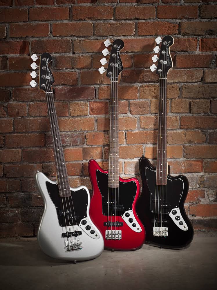 Fender Squier Vintage Modified Jaguar Bass Special Electric Bass Guitar, Black Finish