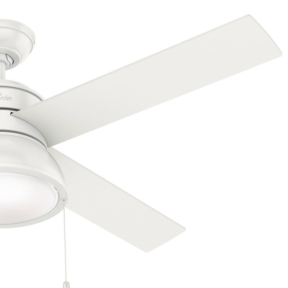 Hunter 54153 52 in. Loki Ceiling Fan with Light (Polished Nickel)