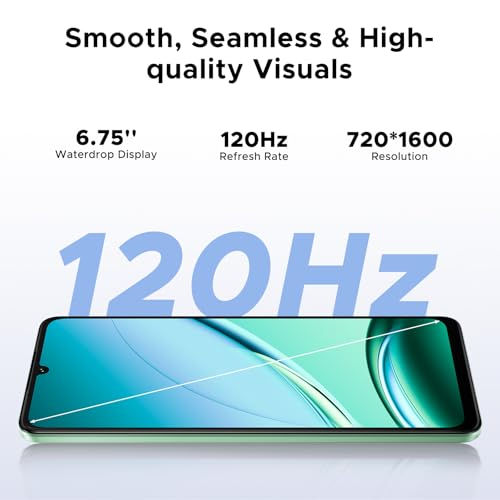 DOOGEE Note 59 Pro Unlocked Cell Phone 5G Android 15,32GB+256GB/TF 2TB Android Phone,6250mAh Battery,6.75"HD+120Hz Cellphone,16MP+8MP,5G Dual SIM Smartphone,Widevine L1/NFC/Face Unlock/Fingerprint/OTG