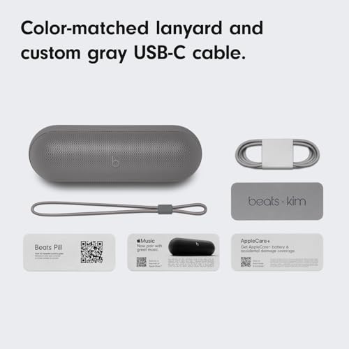 Beats Pill - Portable Bluetooth Speaker- Up to 24H Battery Life, Water Resistant, Bluetooth, Apple & Android Compatible, Seriously Loud Sound for Home, Outdoor and Travel- Champagne Gold