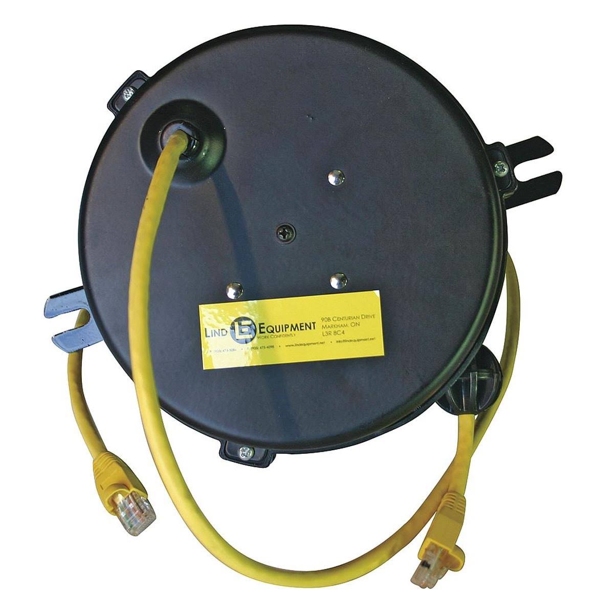 Lind Equipment LE2320CAT 20 ft. 24 AWG Retractable Data Cord Reel 0 Outlets