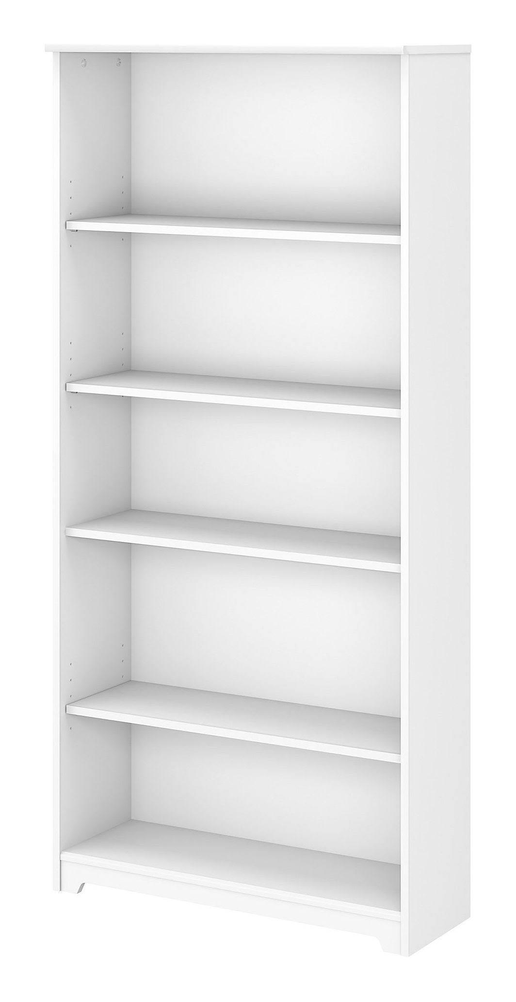 Bush Furniture Cabot 5 Shelf Bookcase - White