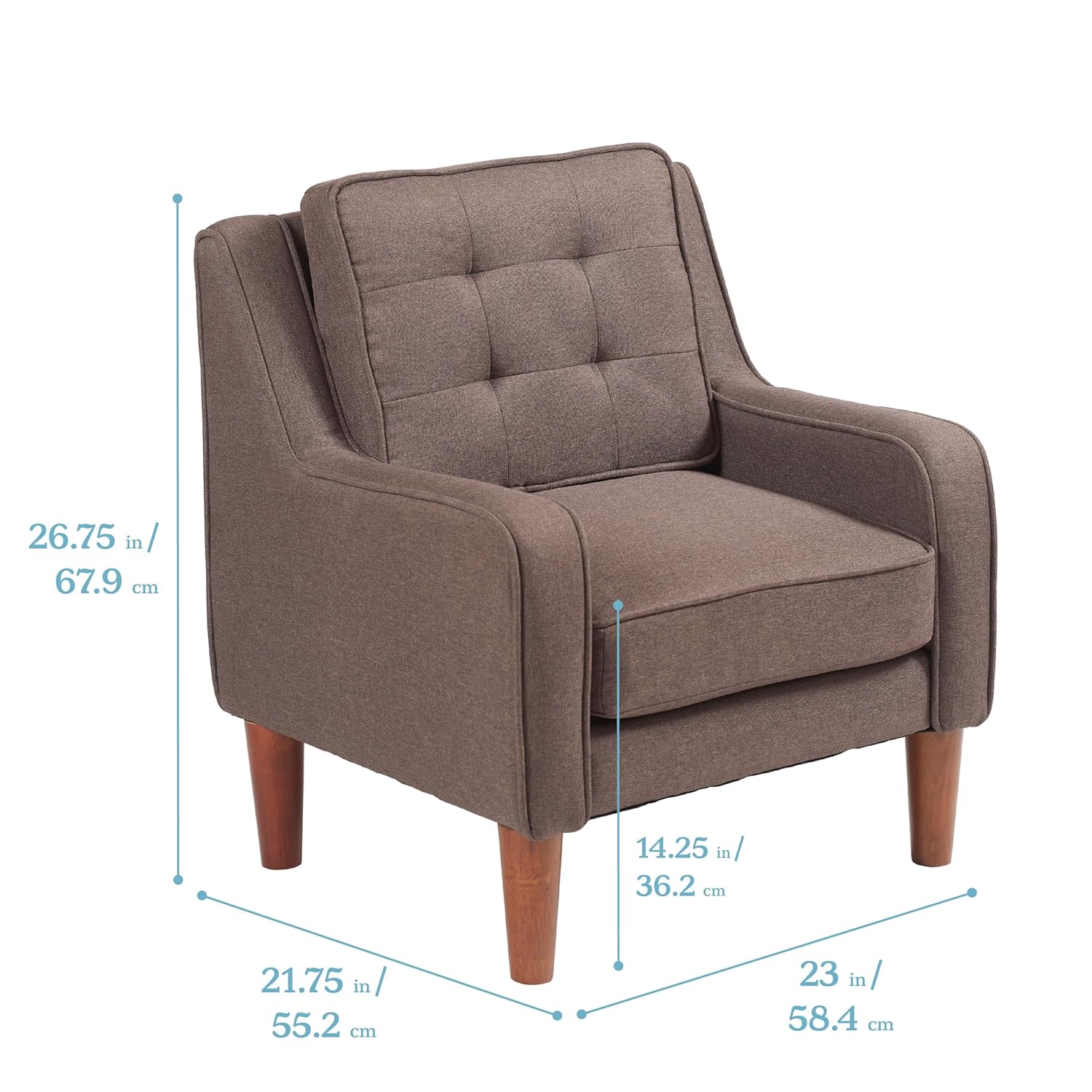ECR4Kids Frankie Arm Chair, Kids Furniture, Raisin