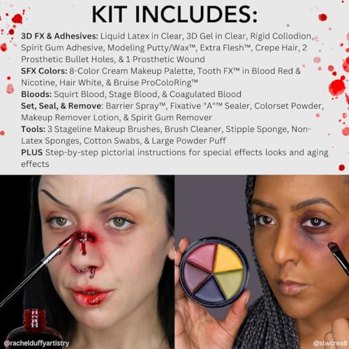 Mehron Makeup Special FX All-Pro Makeup Kit | Complete Professional Stage Kit | Special Effects for Theatre, Halloween, & Cosplay