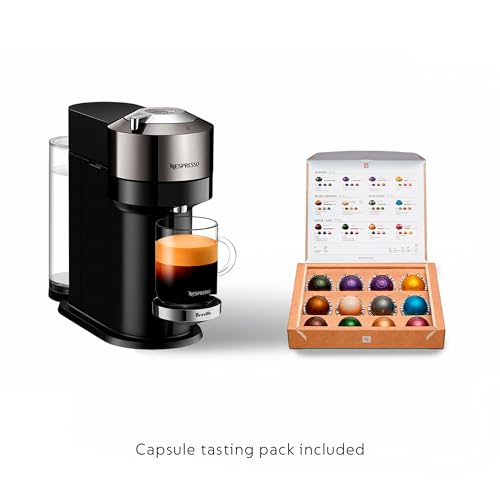 Nespresso Vertuo Next Coffee and Espresso Machine by Breville,1.1 liters, Dark Chrome