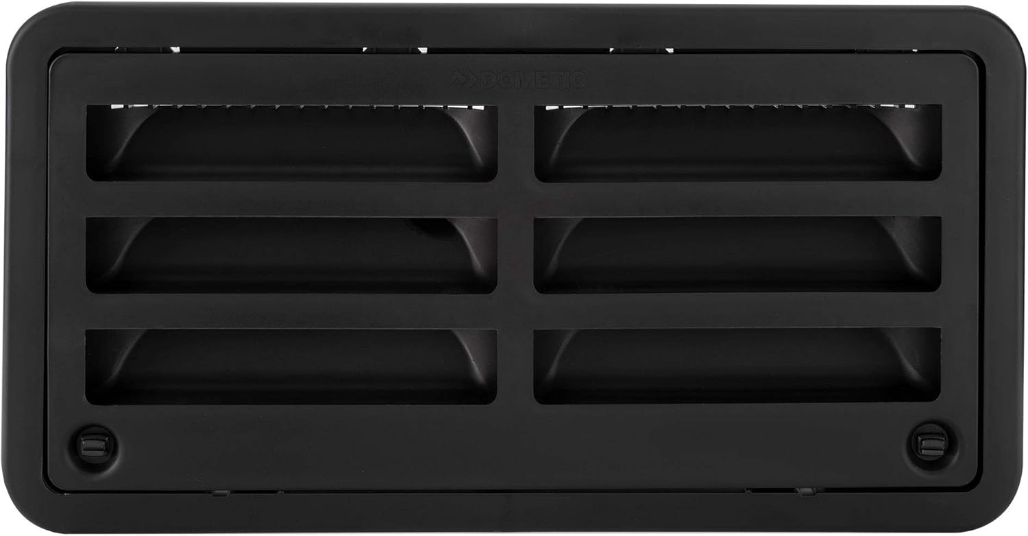 RecPro RV Camper Trailer 20 Dometic Refrigerator Side Wall Vent, Black 3316941.004