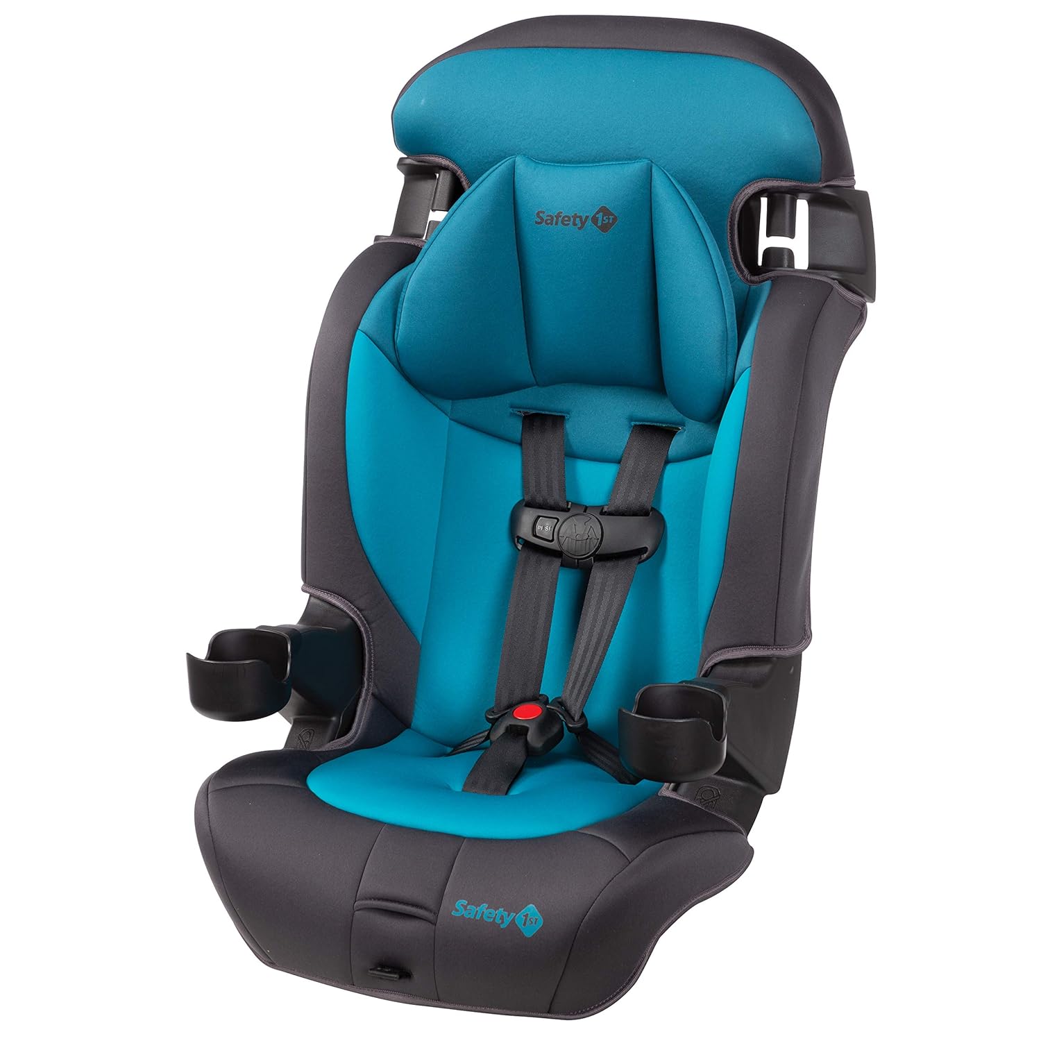 Safety 1st Grand 2-in-1 Booster Car Seat, Forward-Facing with Harness, 30-65 pounds and Belt-Positioning Booster, 40-120 pounds, Capri Teal & Getaway All-in-One Convertible Car Seat, Haze