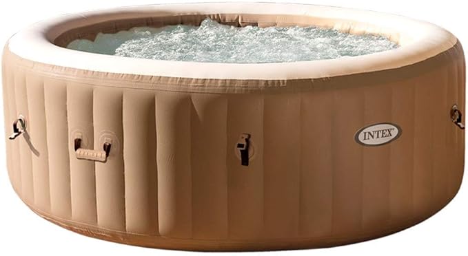 INTEX 28428EX Inflatable Spa, Beige, 4-8 People