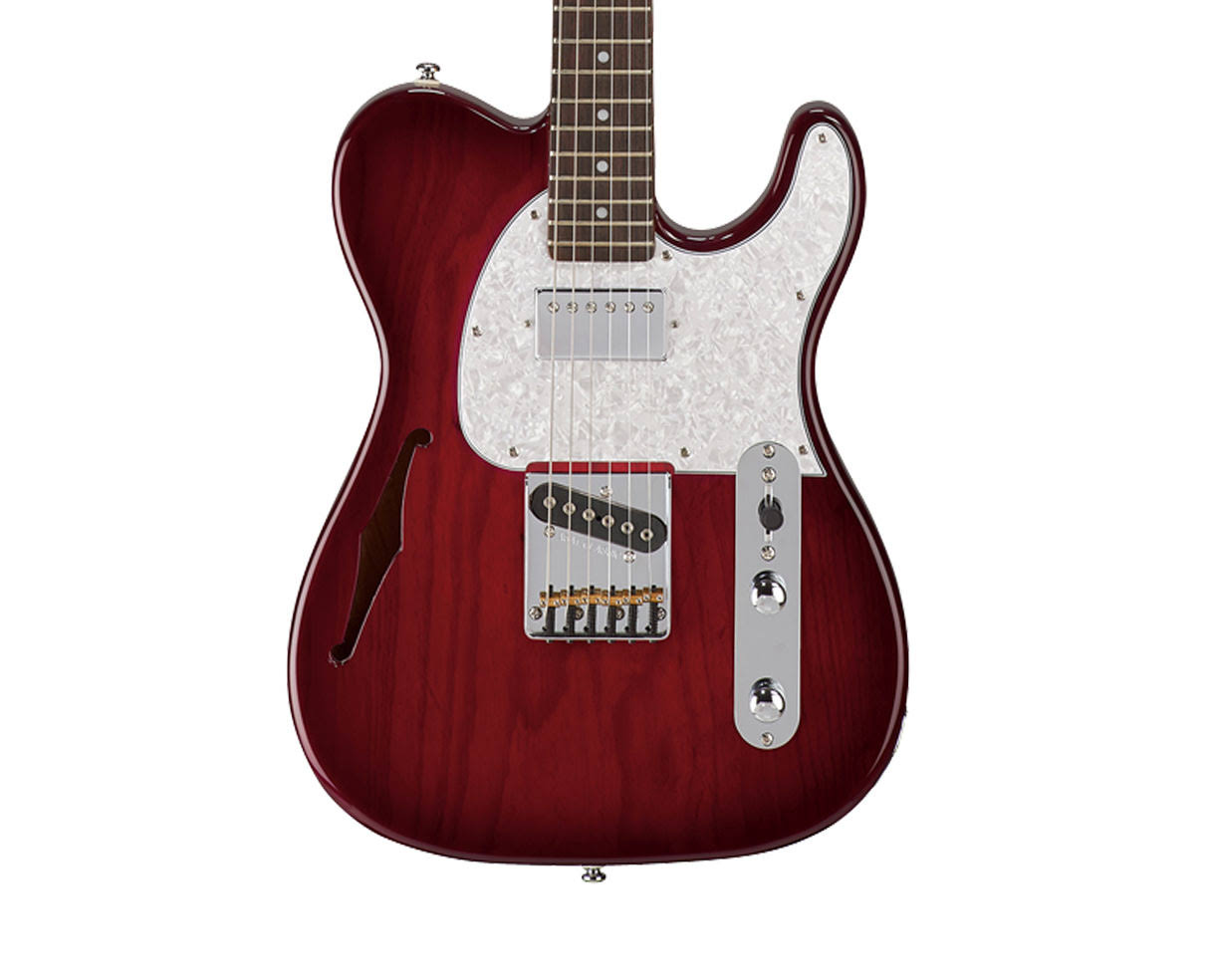 Gu0026L Tribute ASAT Classic Bluesboy Semi-Hollow Electric Guitar Red Burst