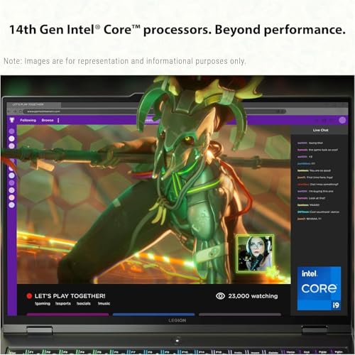 Lenovo Newest Legion 5i 16" Gaming Laptop, with Lifetime Office 2021, WQXGA 165Hz, 14th Gen Intel i9-14900HX, 32GB DDR5, 1TB SSD, GeForce RTX 4060 8GB, Backlit KB, WiFi 6E, 1080p Webcam, Win 11 Pro
