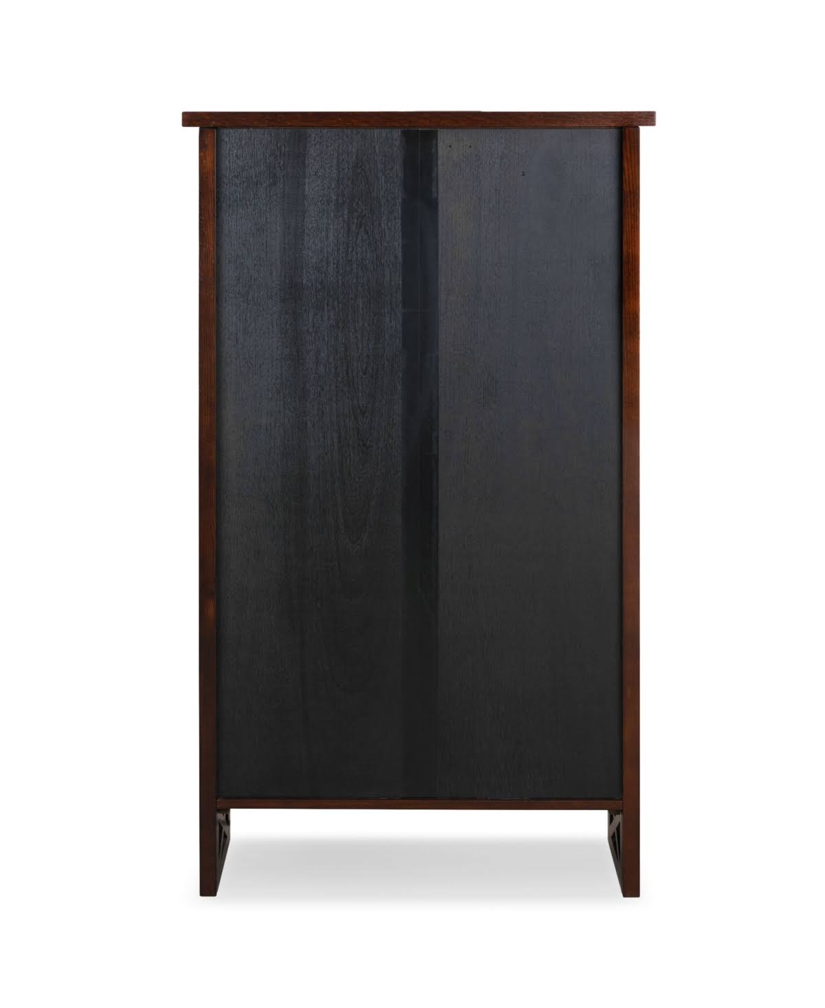 Leick Home 81262 Mantel Height 3 Shelf Bookcase with Drawer Storage, Chocolate Oak