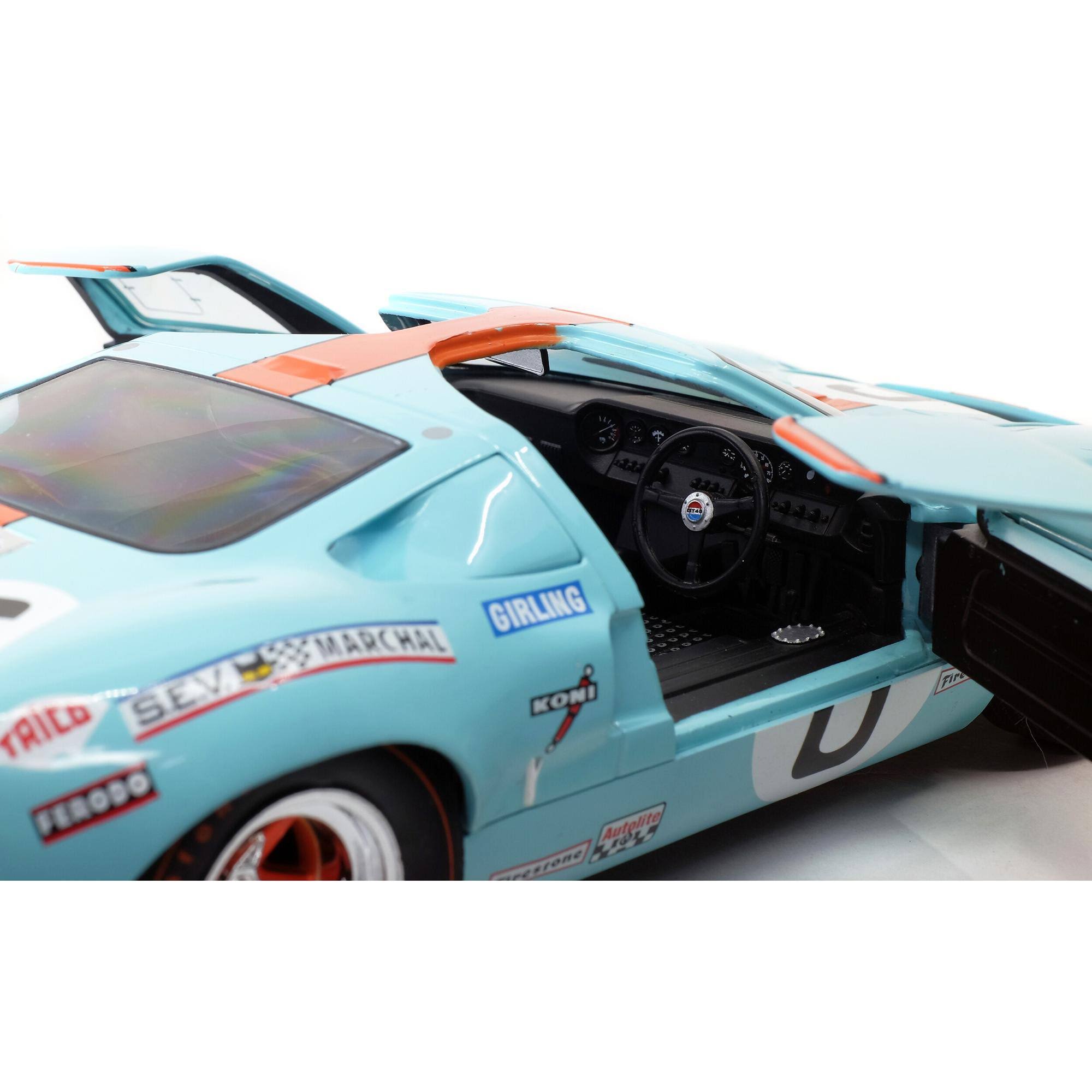 Ford GT40 Mk1 #6 Ickx - Olivier Gulf Winner 24 Hours of Le Mans (1969) Competition Series 1/18 Diecast Model Car by Solido