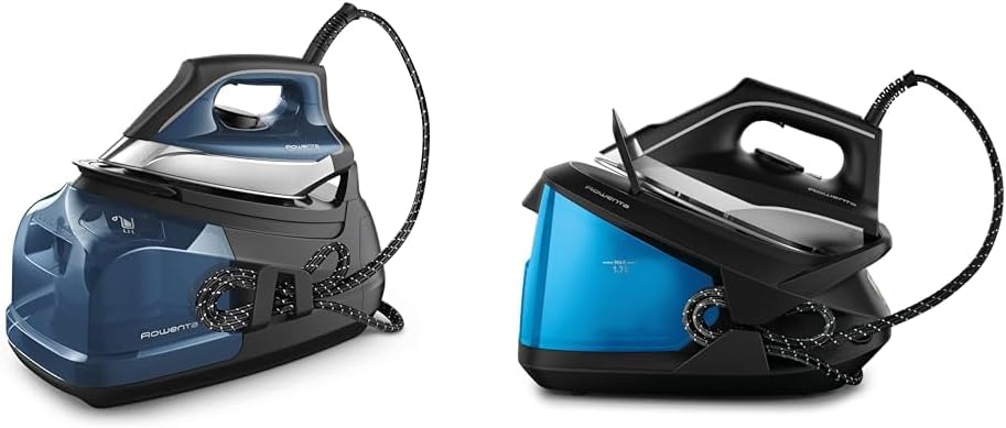Rowenta Perfect Steam Pro Stainless Steel Soleplate Professional Steam Station & Compact Steam Station, Faster Ironing Sessions, Up to 350 g/min Steam Output