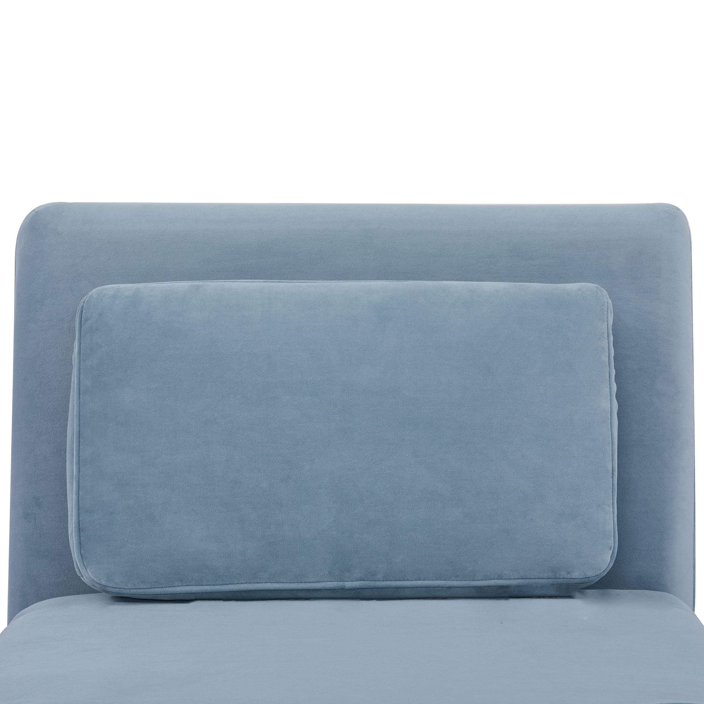 A&D Home Kahlo 30" Convertible Futon Chair, Velvet Blue
