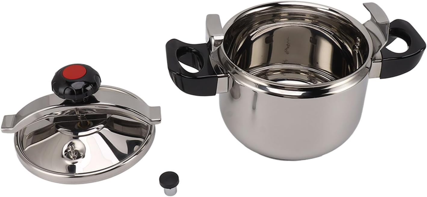 Pressure Cooker, Double Bottom Stainless Steel Pressure Cooker Multi Functional for Induction Stove (11L)