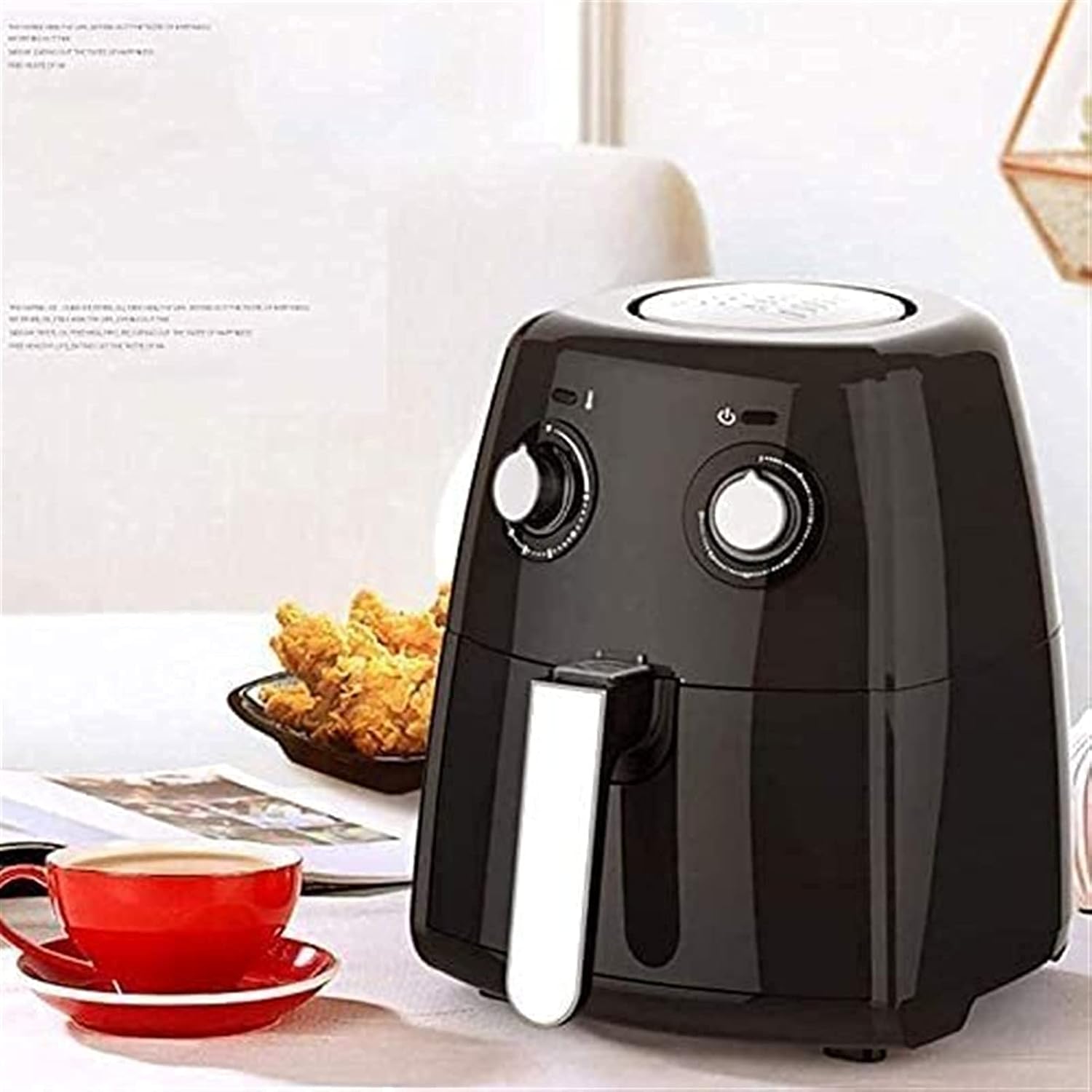 Air Fryer for Home Use 1230W Hot Air Fryer with Timer Temperature Control Dishwasher Safe Userfriendly Design Air Fryer Comfortable anniversary