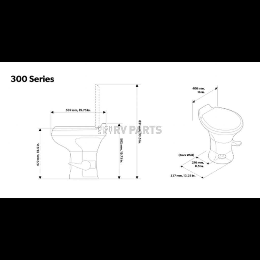 Dometic 300 RV Toilet 302300073 - Shop Hardware Tools Online Store
