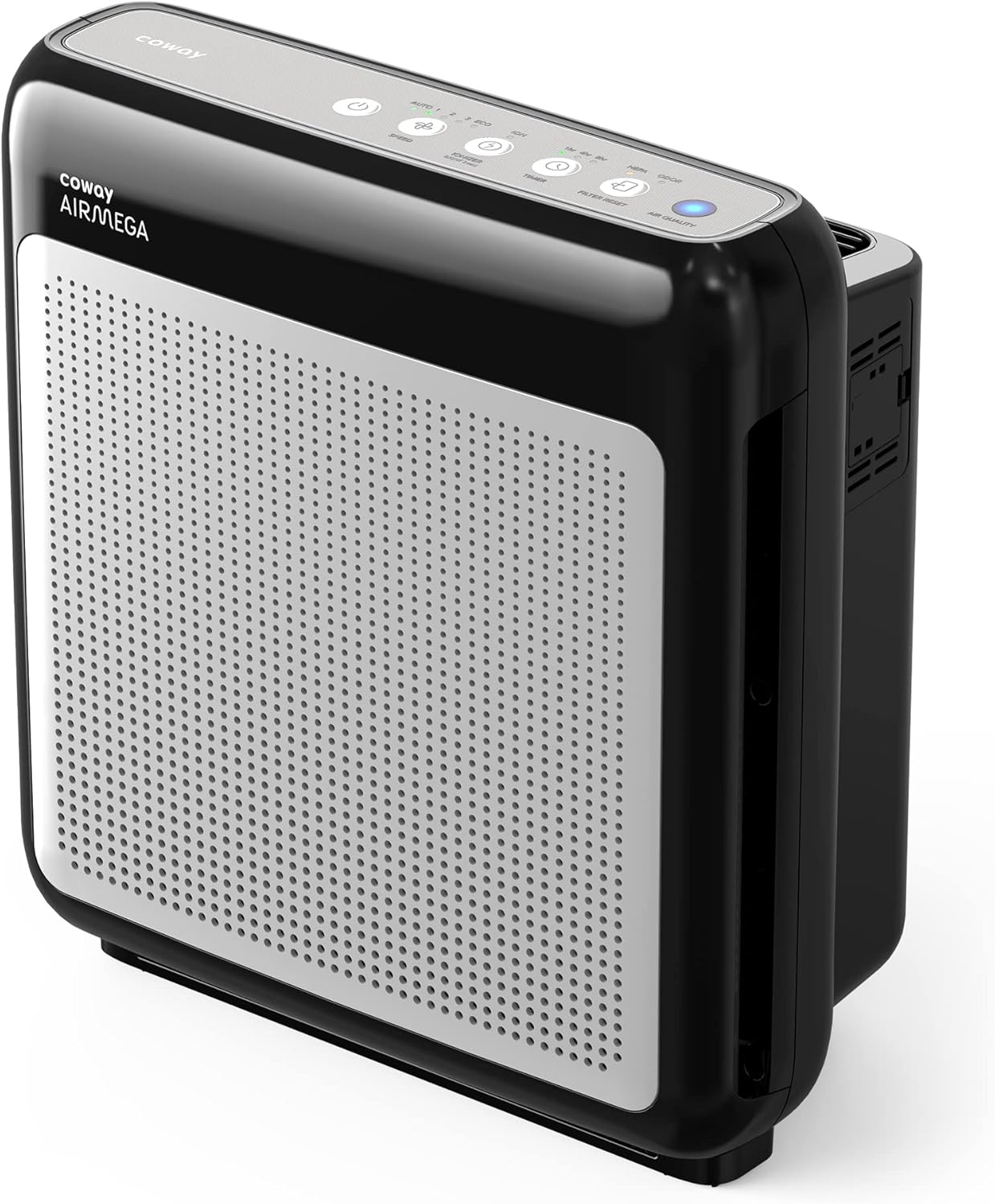 Coway Airmega AP-1512HH True HEPA Air Purifier with Air Quality Monitoring, Auto Mode, Timer, Filter Indicator, Eco Mode & AIRMEGA 200M True HEPA Air Purifier, 361 sq.ft, Black