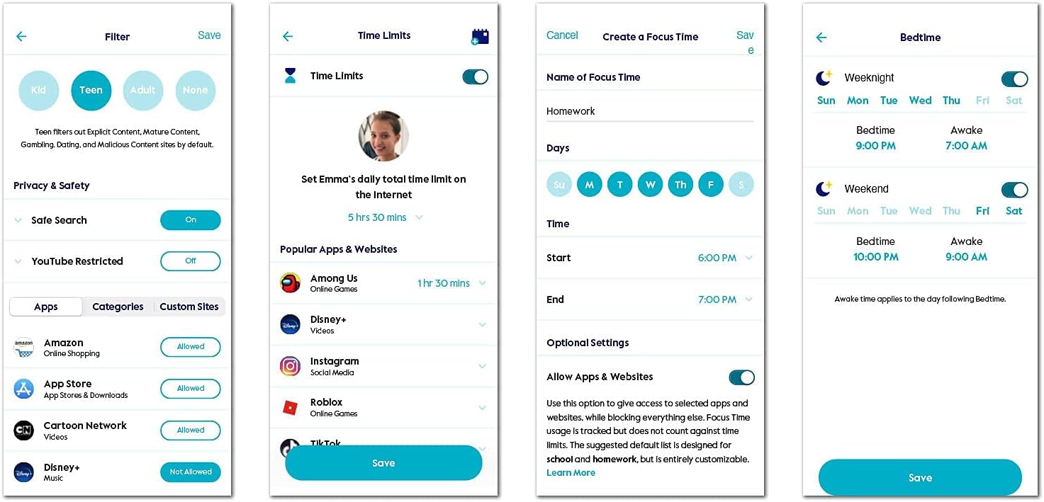Circle Parental Controls 3 Month Subscription - Internet & Mobile Devices - Works on WiFi, Android & iOS Devices - Control Apps, Set Screen Time Limits, Block & Filter Content Pack of 2