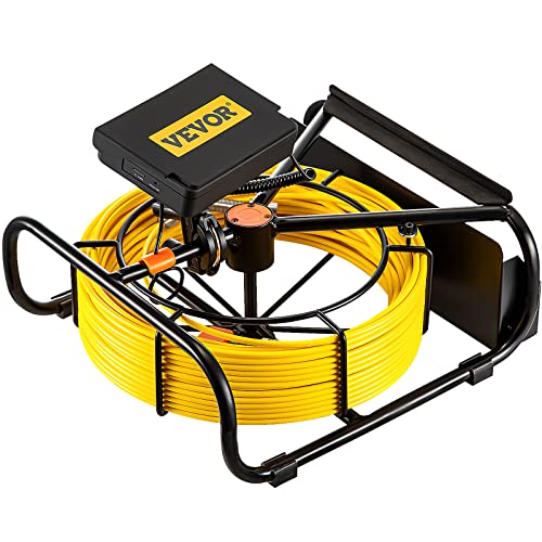 VEVOR Sewer Camera, 98.4 ft/30 m, 4.3" Pipe Drain Inspection Camera with DVR Function and LED Lights, Waterproof IP68 Borescope, Industrial Endoscope for Home Wall Duct Drain Pipe Plumbing