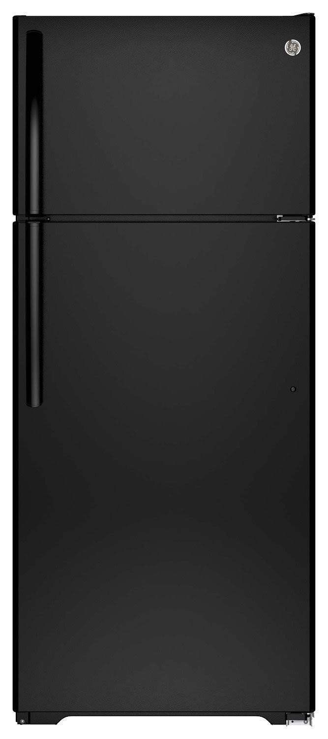 GE Energy Star Top-freezer Refrigerator Black | 17.5 Cu. ft.