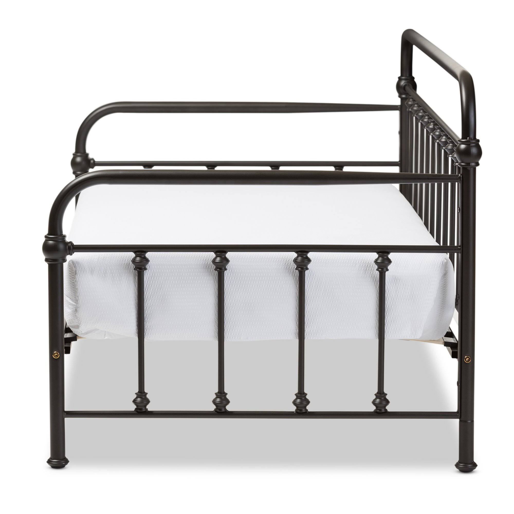 Baxton Studio Elsie Black Metal Daybed