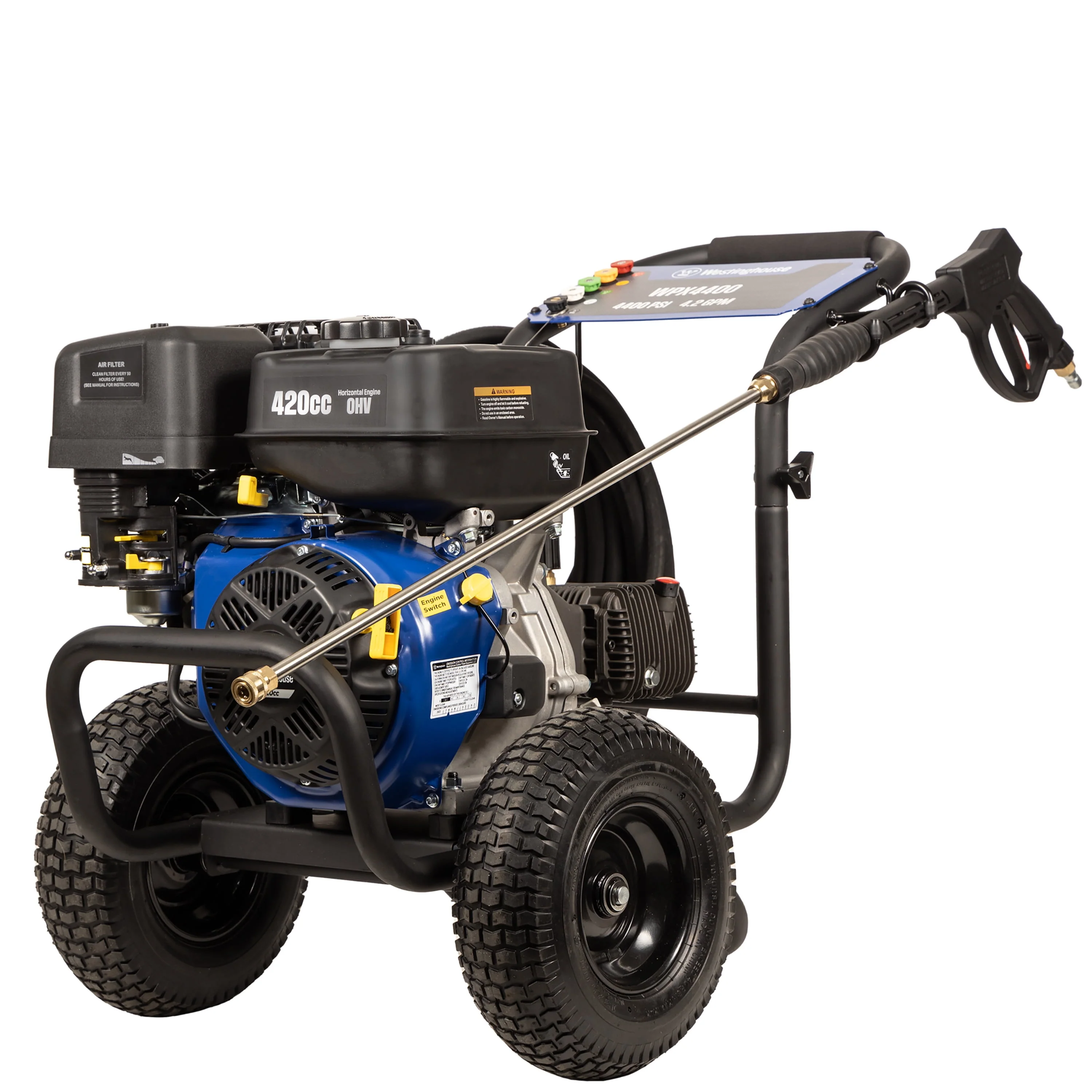 Westinghouse 2700-PSI, 2.3- GPM Gas Pressure Washer with 4 Nozzles & Soap Tank
