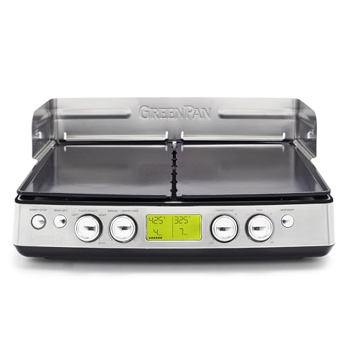 GreenPan Stainless Steel Elite XL Smoke-less Grill & Griddle,