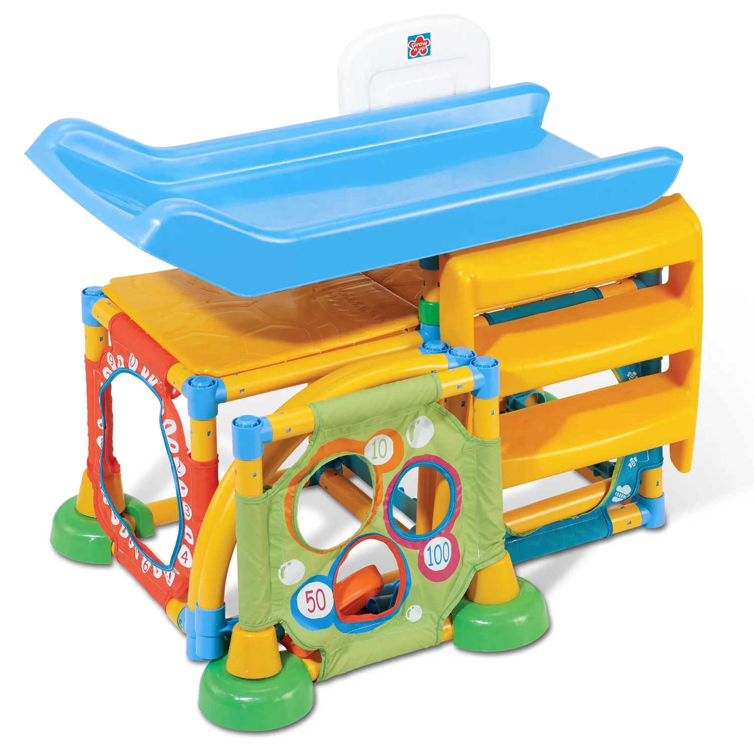 Grow N Up Toddler Climb 'N Slide Plastic Jungle Gym