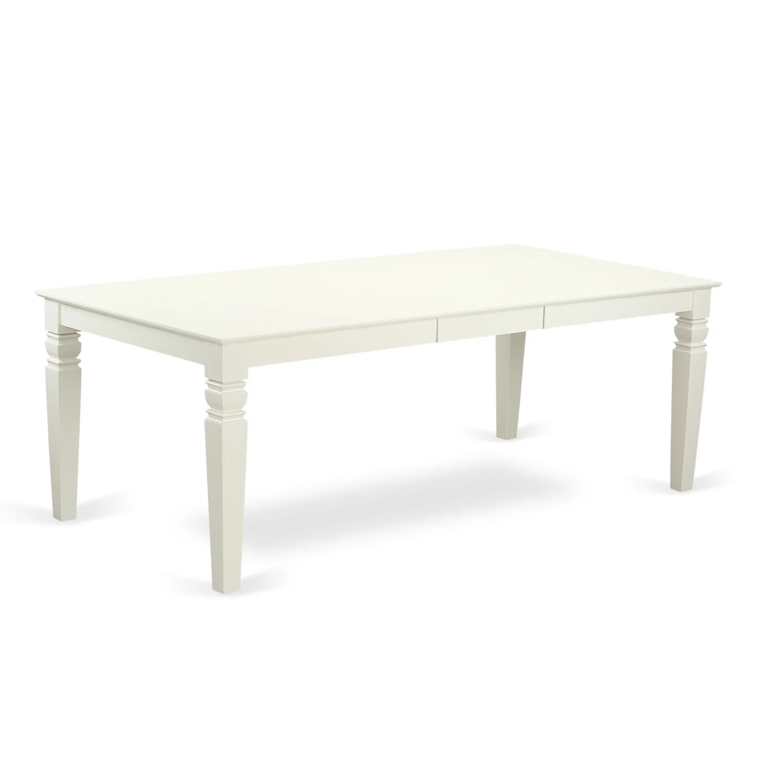 HomeStock Mountain Lodge 9-Pc Dining Set With 1 Kitchen Table And 8 Faux Leather Seat Chairs Finished In Linen White Color.