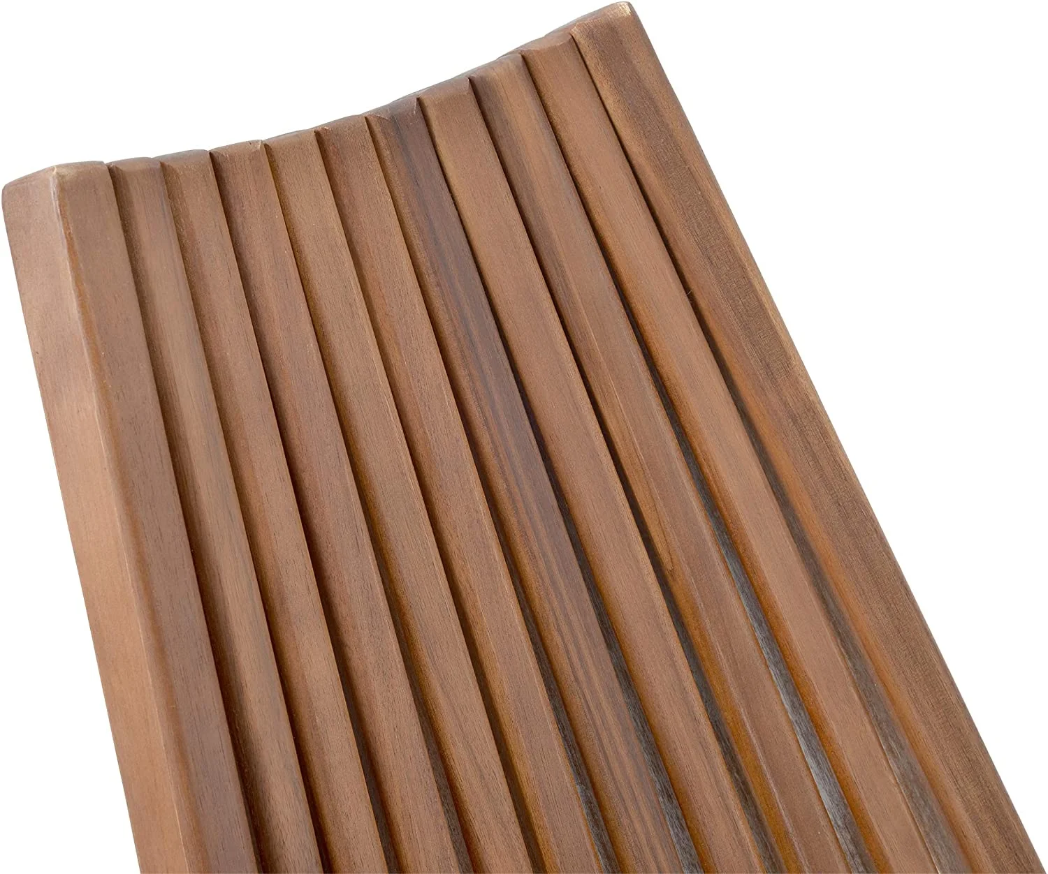 Patio Natural Lounge Chairs Outdoor Folding Wood Chair, Foldable Low Profile Acacia Wood Lounge Chair Perfect for Patio Garden Deck - 21.5 x 30 x 33 Inches