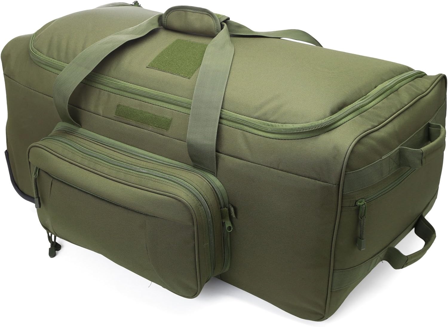 ARMYCAMO Military Tactical Wheeled Deployment Trolley Duffel Bag Heavy-Duty Camping Hiking Running Trekking