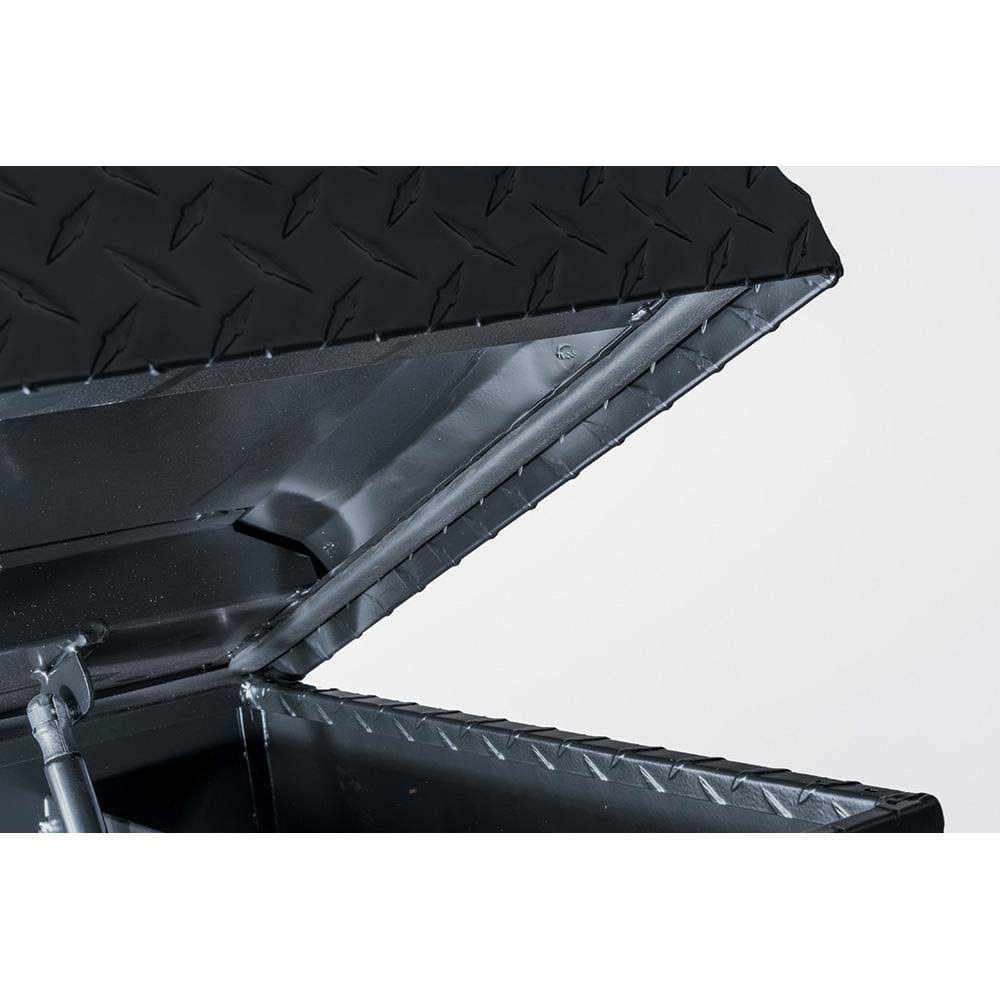 61.86 Matte Black Aluminum Low Profile Crossbed Truck Tool Box