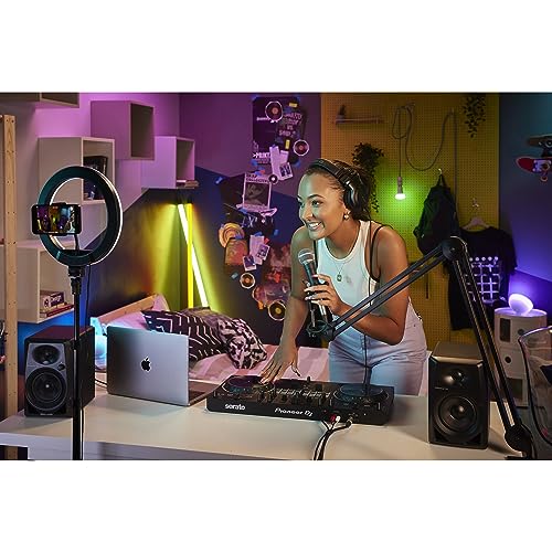 Pioneer DDJ-REV7 2-deck Serato DJ Controller with Decksaver DS-PC-DDJREV7 Polycarbonate Cover for Pioneer DDJ-REV7