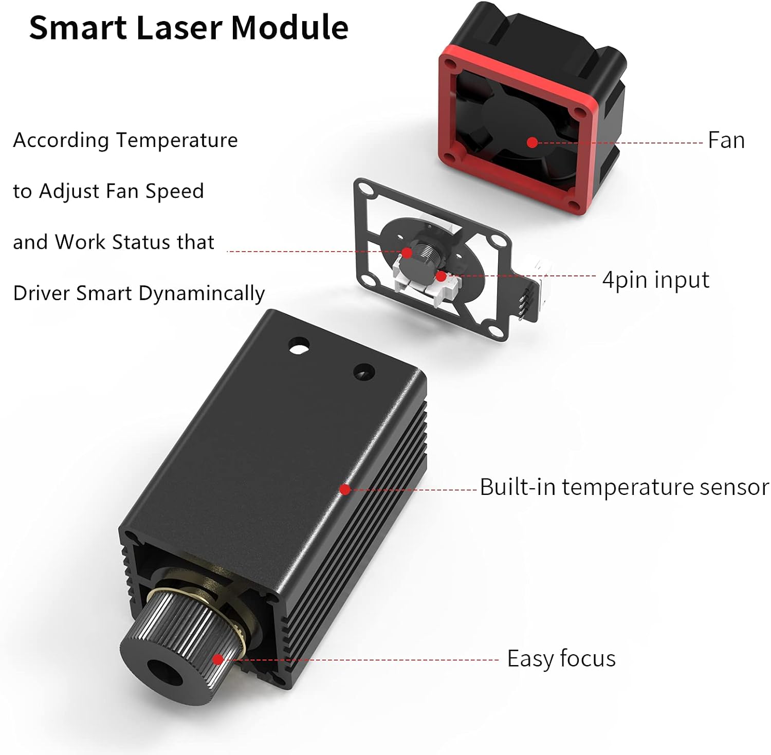 NEJE Master 2 Mini Engraving Machine, CNC Engraver for Plywood, Unfinished Wood，App Control with NEJE Software, 2.5W Output, 110 x 120 mm