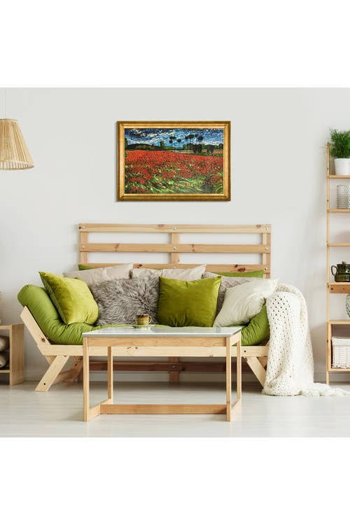 La Pastiche Vincent Van Gogh &Field of Poppies& Hand Painted Oil Reproduction