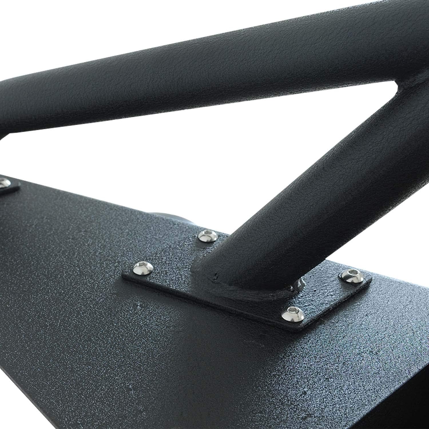 KML Front Bumper with LED Lights and Winch Plate Fit 1984-2001 Cherokee XJ / 1984-2001 Comanche MJ.