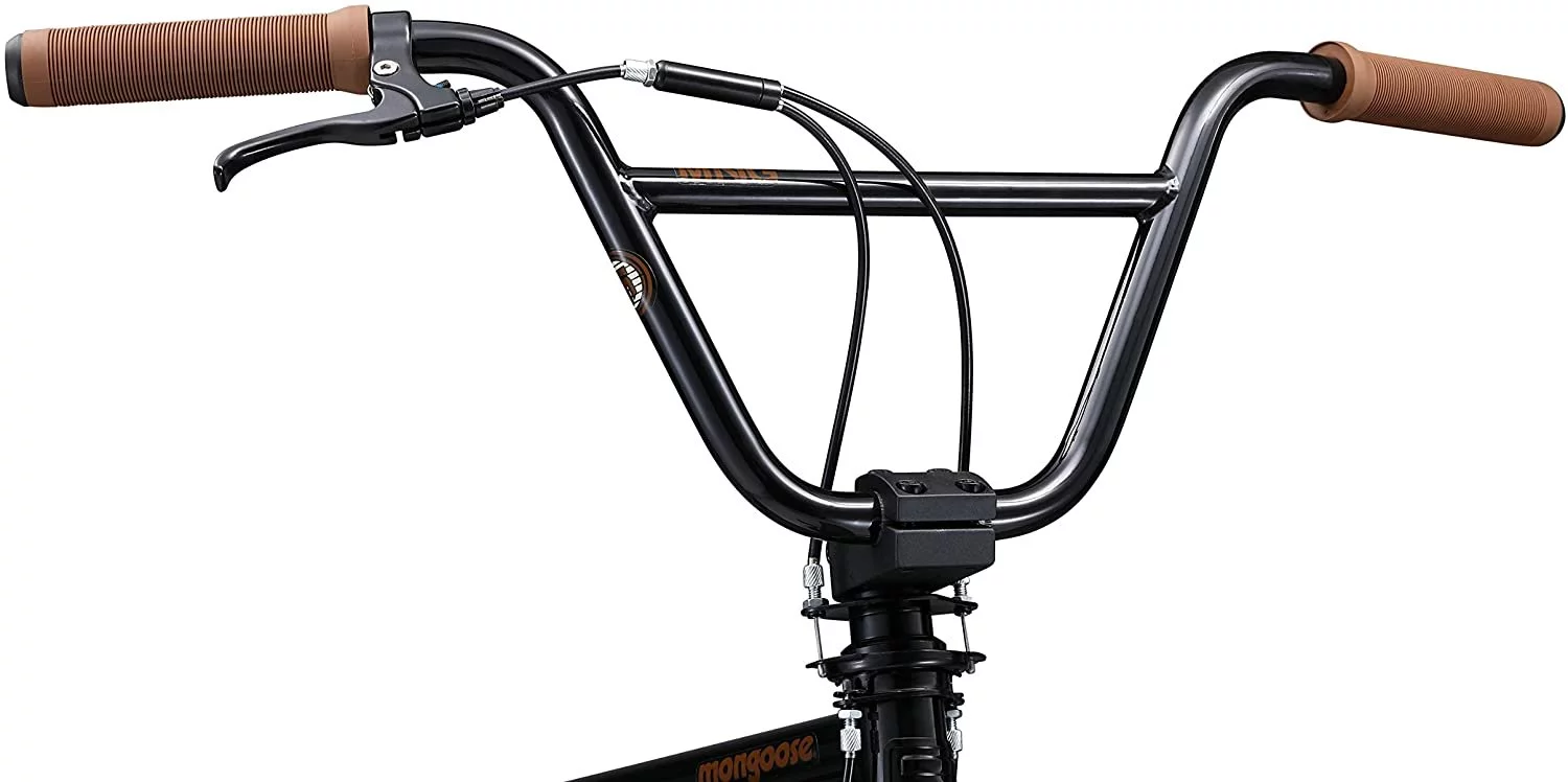 Mongoose Legion L20 Freestyle BMX Bike Line for Beginner-Level to Advanced Riders, Steel Frame, 20-Inch Wheels, Black